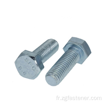 Boule de zinc blanc bolts en carbone en acier carbone din933